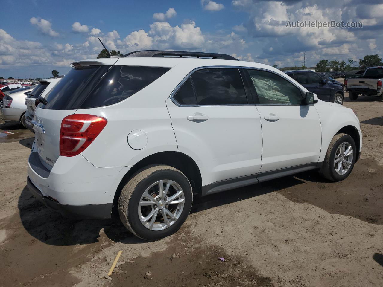 2016 Chevrolet Equinox Lt White vin: 2GNALCEK7G6102993