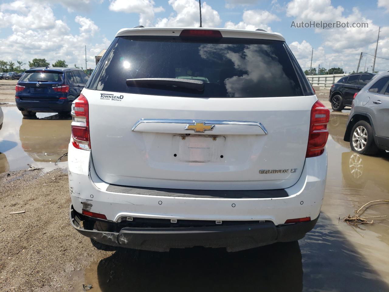 2016 Chevrolet Equinox Lt White vin: 2GNALCEK7G6102993