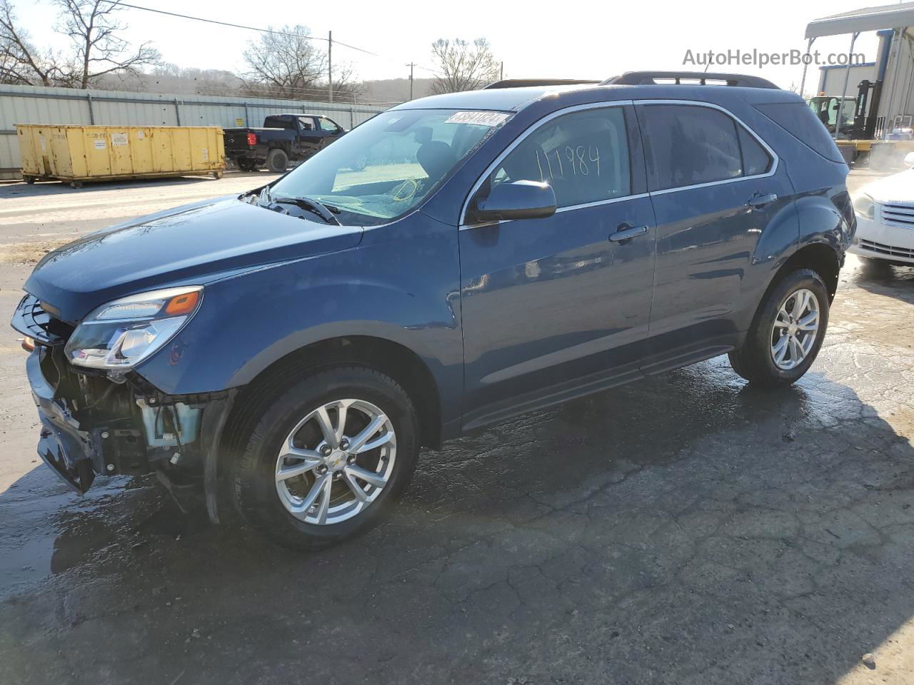 2016 Chevrolet Equinox Lt Blue vin: 2GNALCEK7G6334560