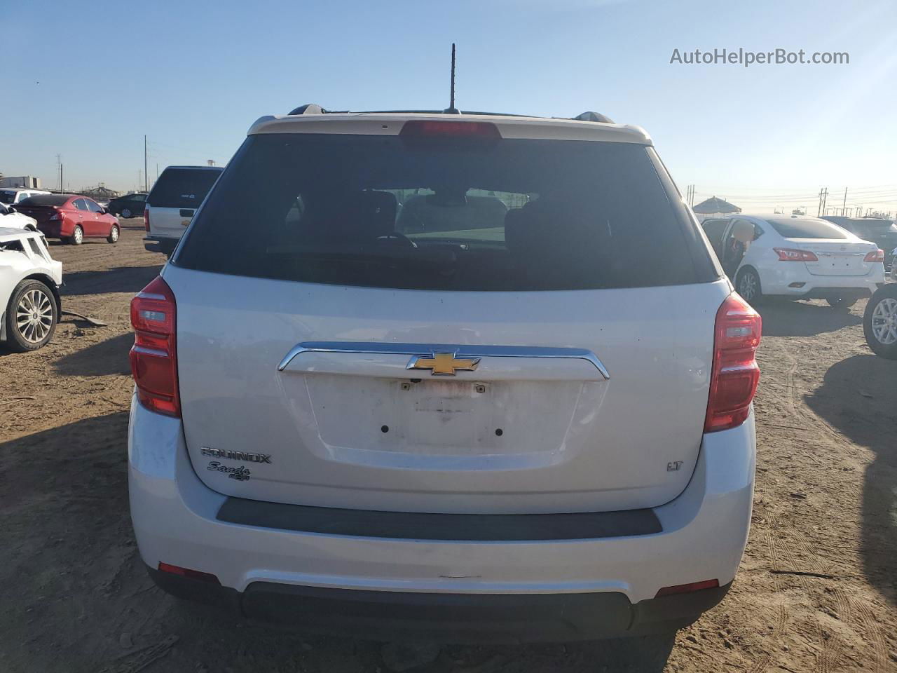 2017 Chevrolet Equinox Lt White vin: 2GNALCEK7H1509646