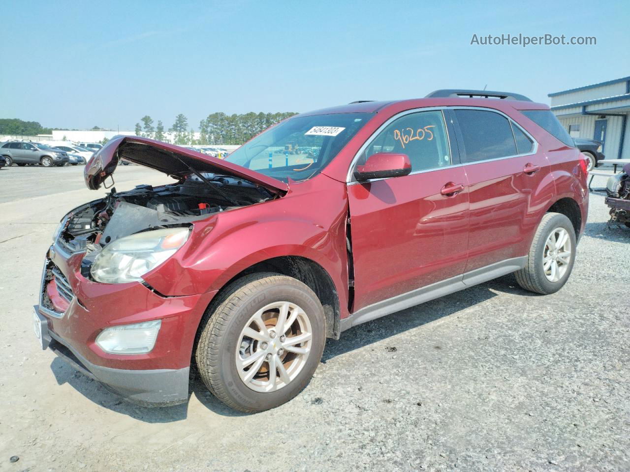 2017 Chevrolet Equinox Lt Red vin: 2GNALCEK7H1571046