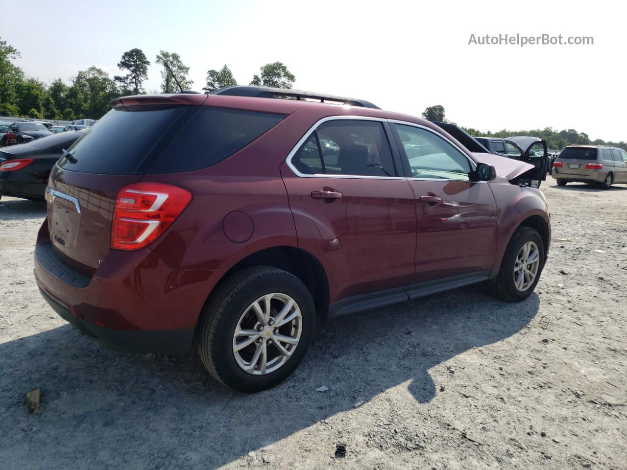 2017 Chevrolet Equinox Lt Red vin: 2GNALCEK7H1571046