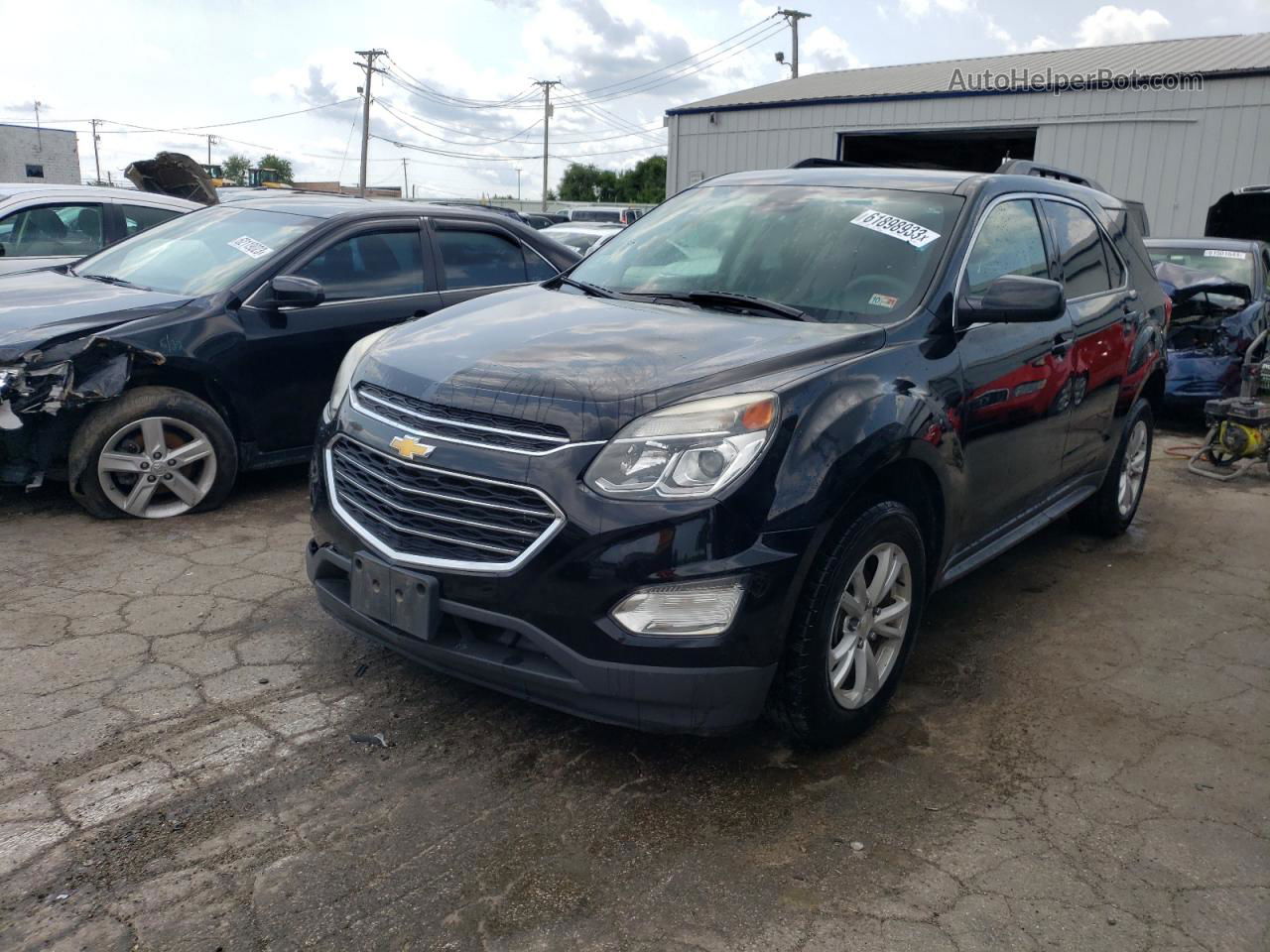 2017 Chevrolet Equinox Lt Черный vin: 2GNALCEK7H6250143