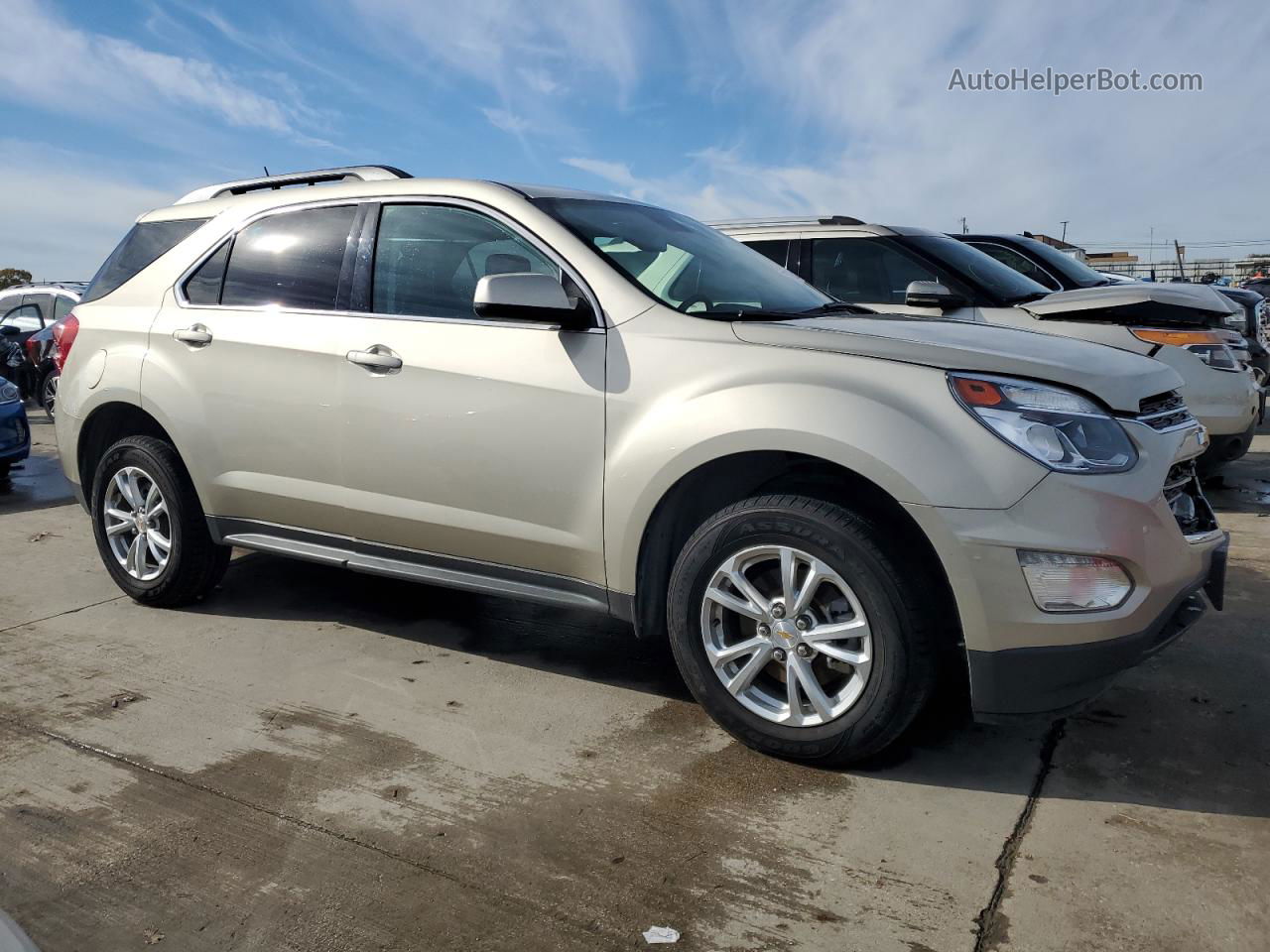 2016 Chevrolet Equinox Lt Beige vin: 2GNALCEK8G1150709