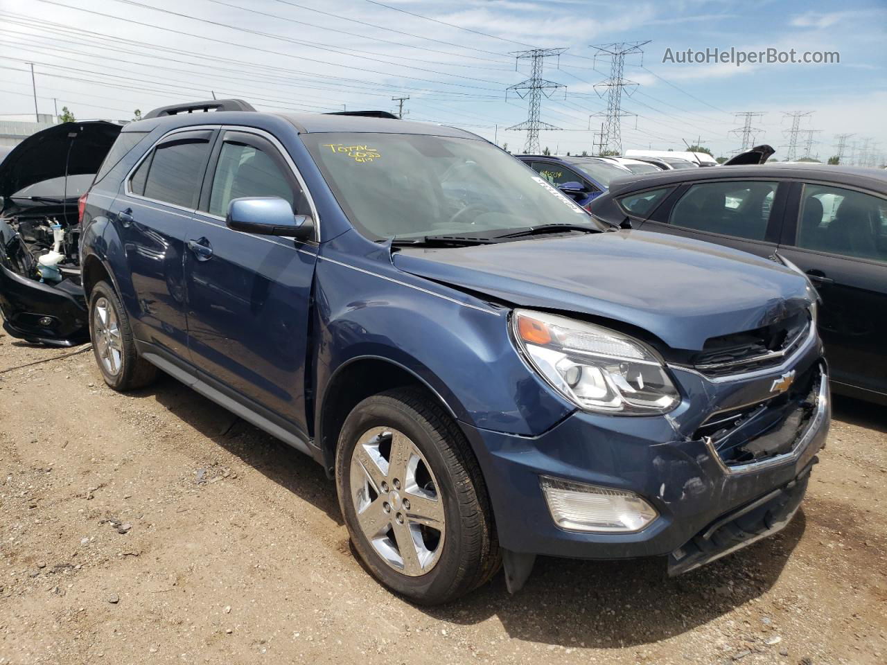 2016 Chevrolet Equinox Lt Blue vin: 2GNALCEK8G6160661