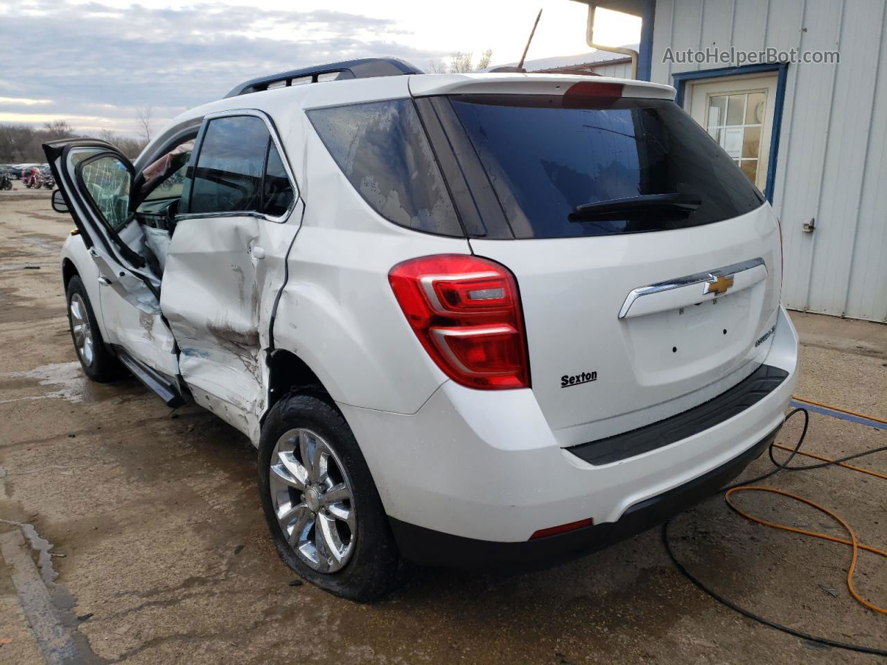 2016 Chevrolet Equinox Lt White vin: 2GNALCEK8G6174611