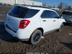 2016 Chevrolet Equinox Lt White vin: 2GNALCEK8G6220129