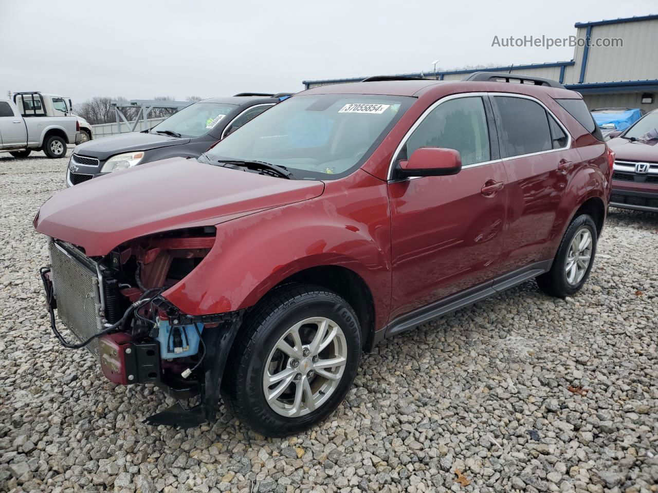 2017 Chevrolet Equinox Lt Maroon vin: 2GNALCEK8H6208077