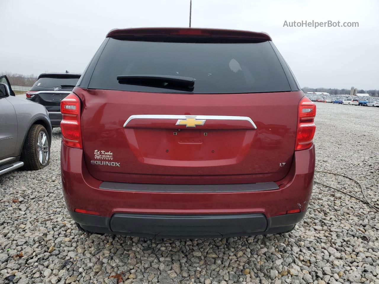 2017 Chevrolet Equinox Lt Maroon vin: 2GNALCEK8H6208077