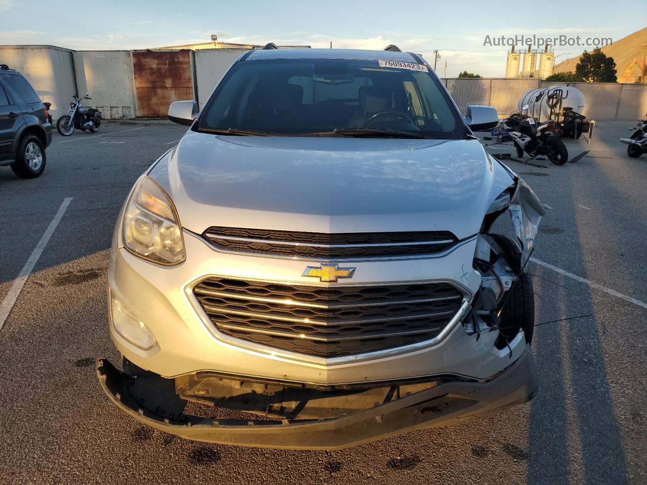 2016 Chevrolet Equinox Lt Silver vin: 2GNALCEK9G6103949