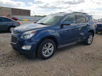 2016 Chevrolet Equinox Lt Синий vin: 2GNALCEK9G6137616