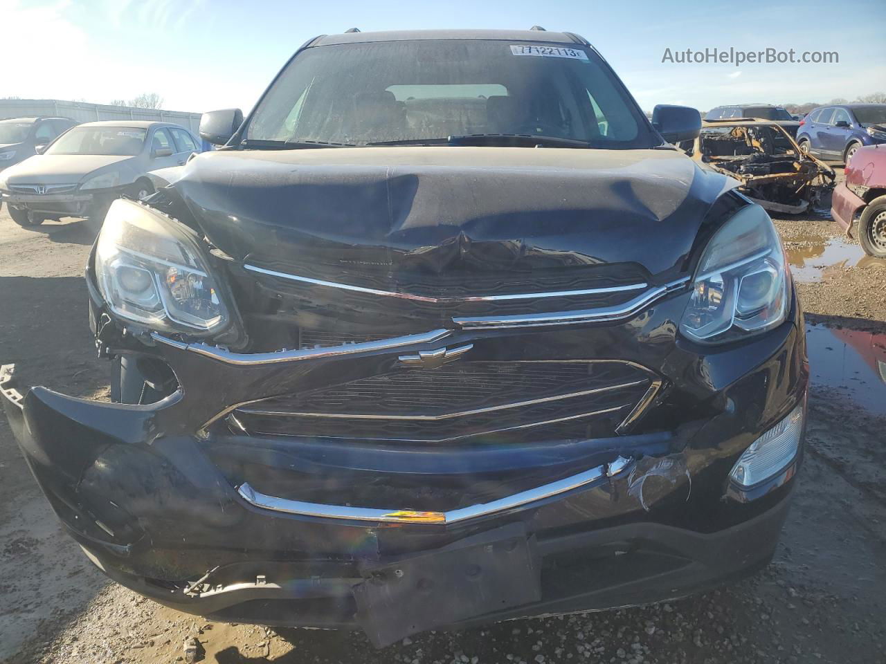 2016 Chevrolet Equinox Lt Синий vin: 2GNALCEK9G6344104