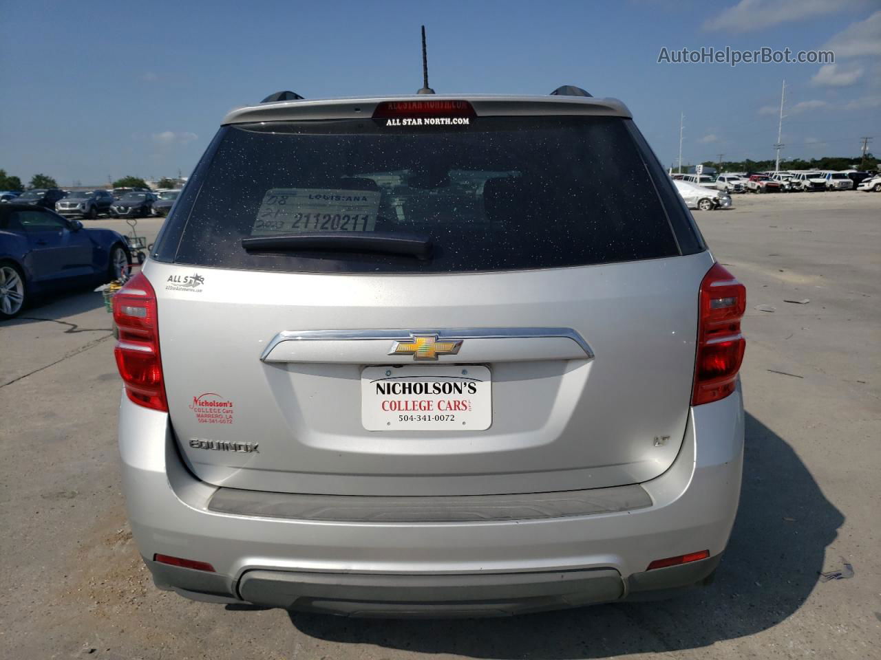 2017 Chevrolet Equinox Lt Silver vin: 2GNALCEK9H1523189