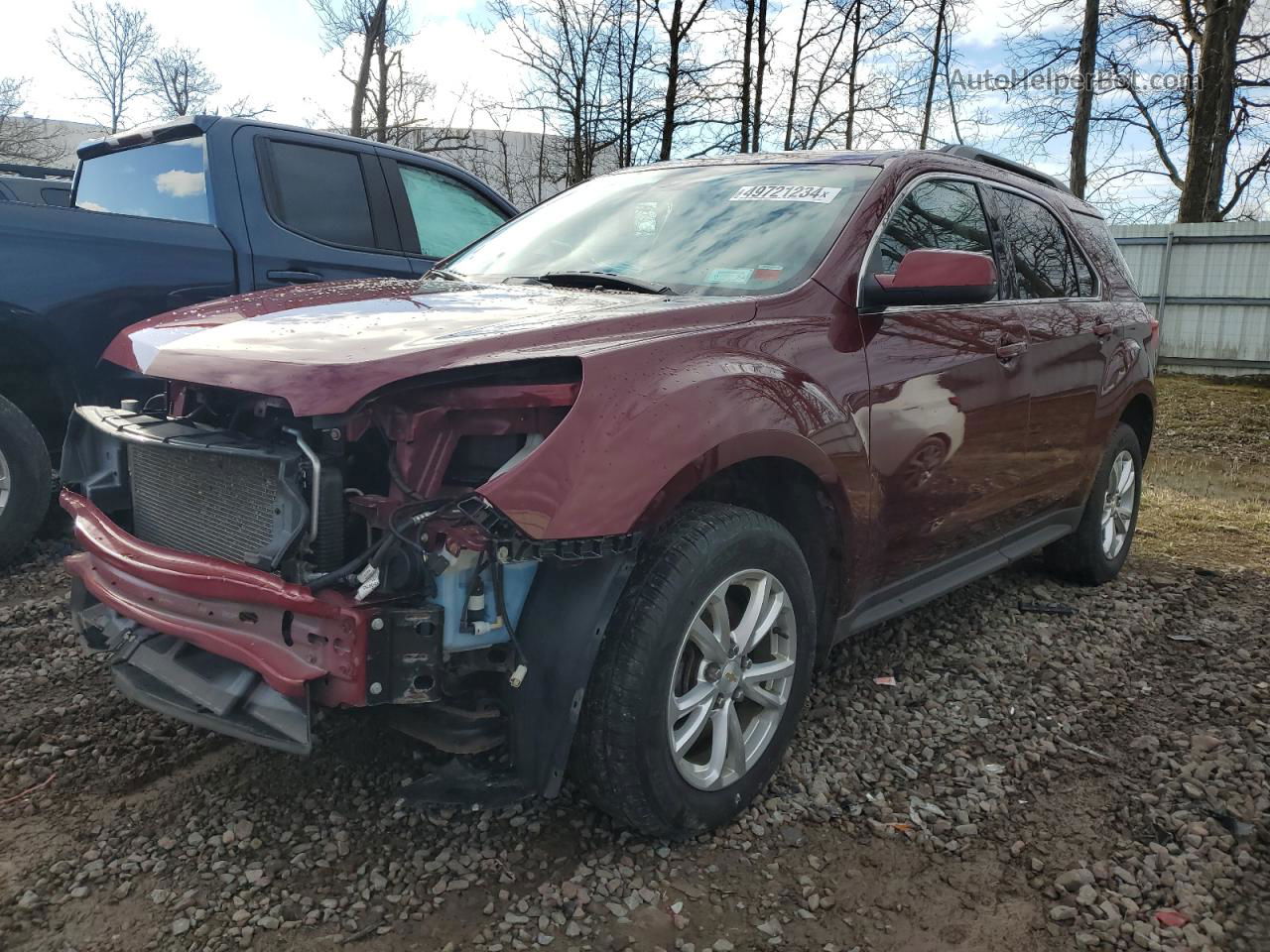 2017 Chevrolet Equinox Lt Red vin: 2GNALCEK9H1589502