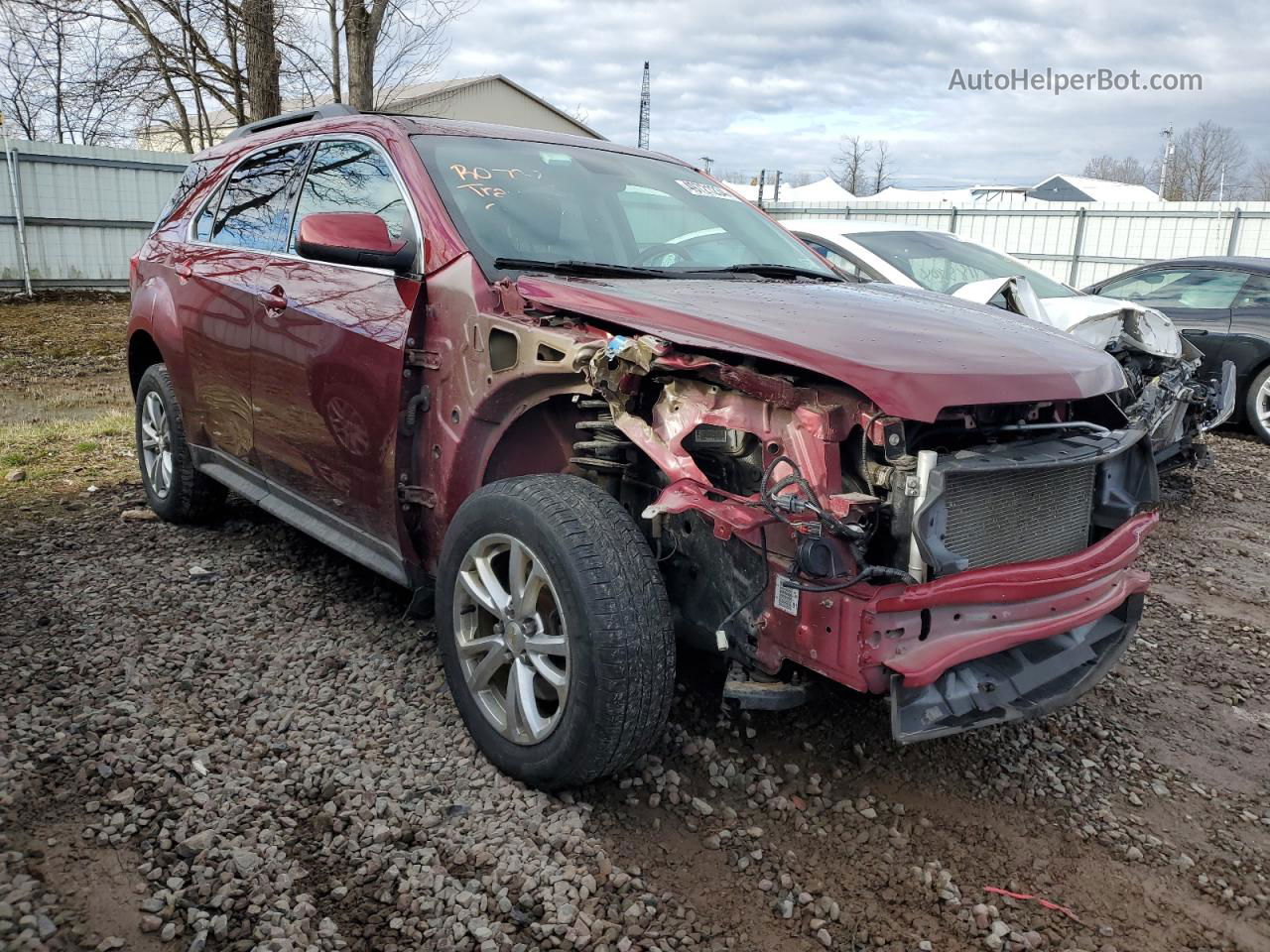 2017 Chevrolet Equinox Lt Red vin: 2GNALCEK9H1589502