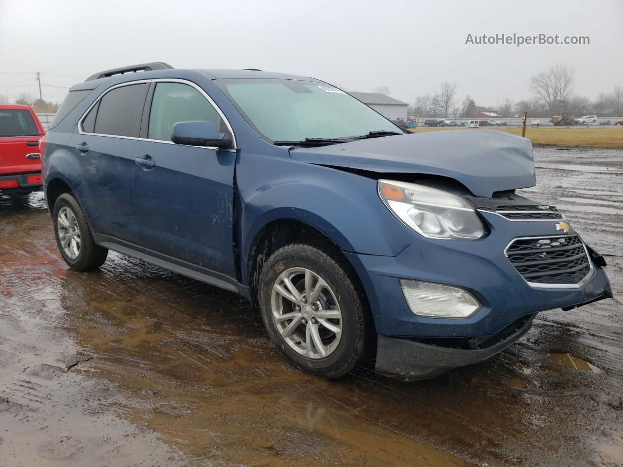 2017 Chevrolet Equinox Lt Синий vin: 2GNALCEK9H6118503