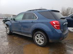 2017 Chevrolet Equinox Lt Синий vin: 2GNALCEK9H6118503