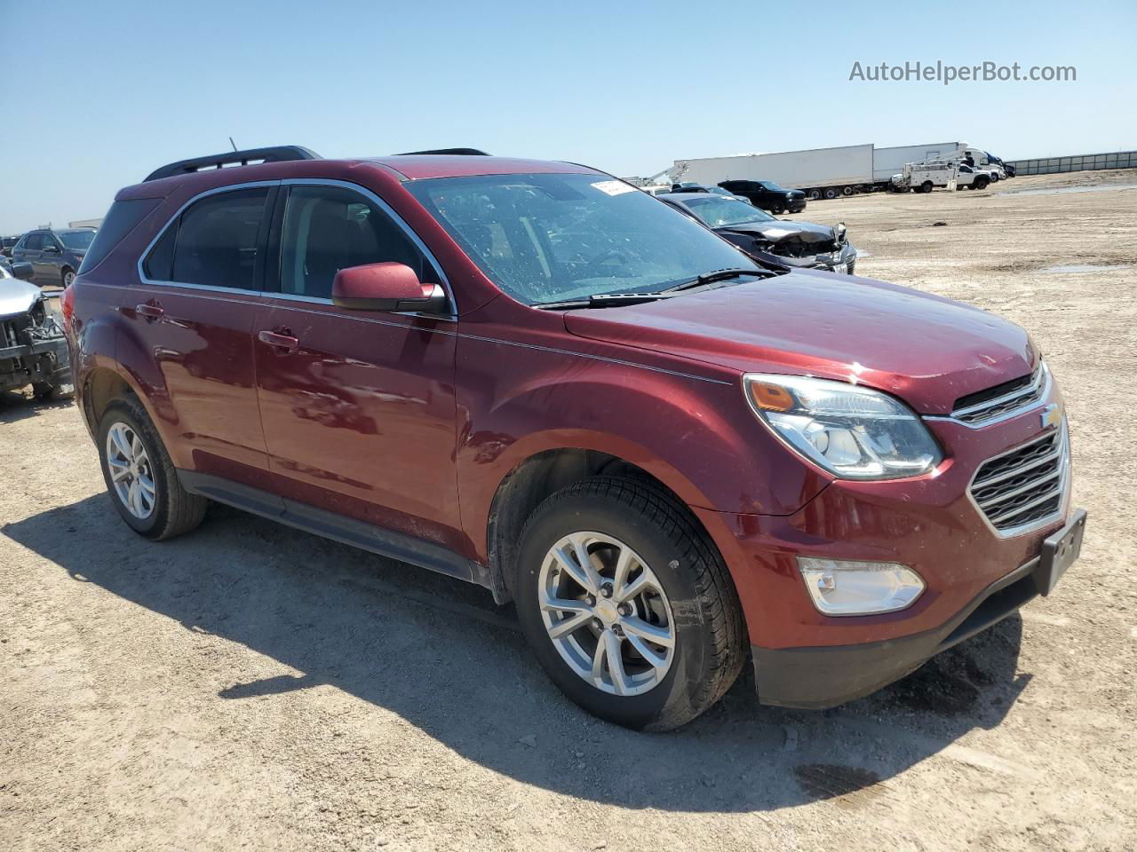 2017 Chevrolet Equinox Lt Maroon vin: 2GNALCEK9H6157446