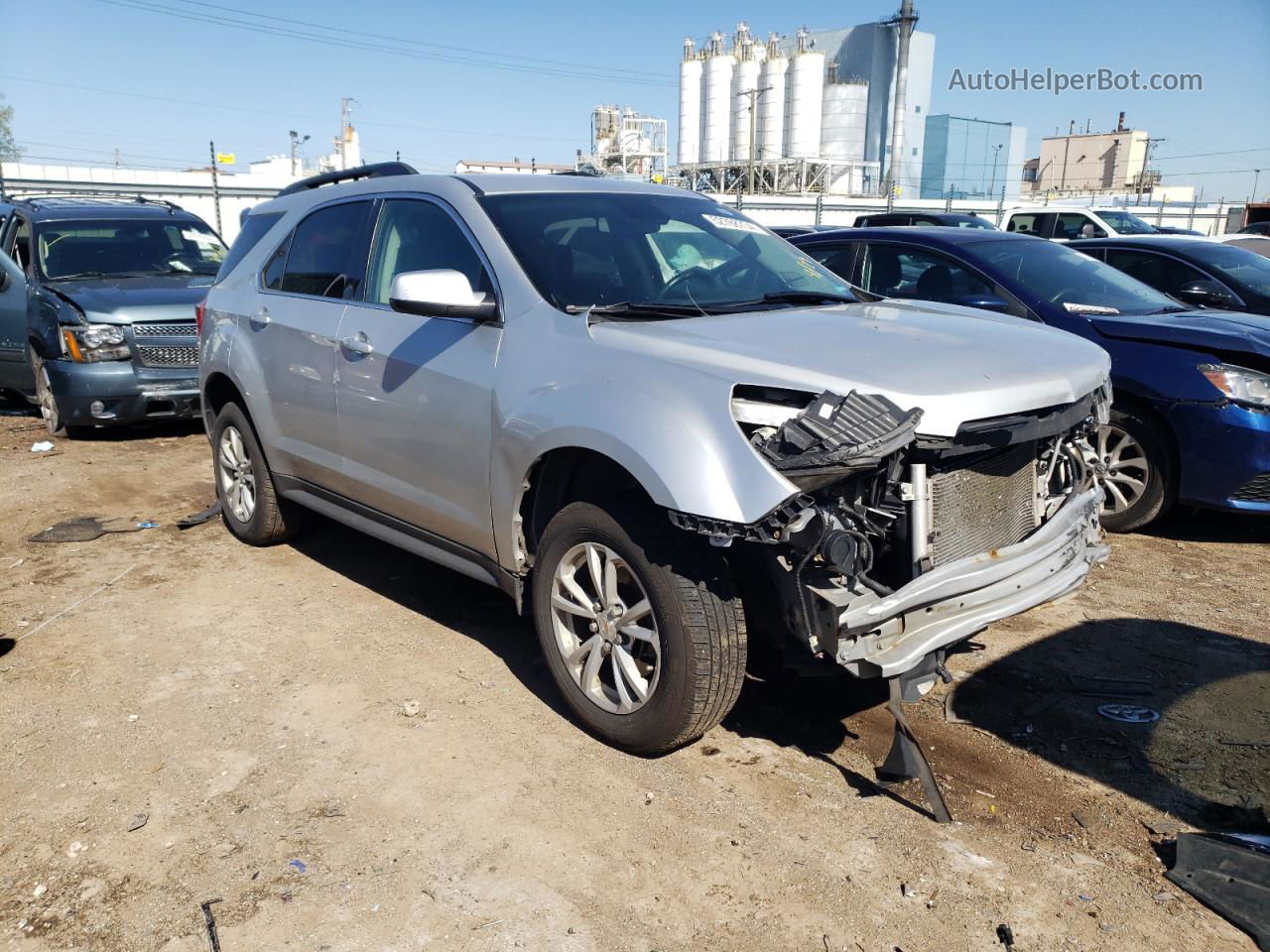 2017 Chevrolet Equinox Lt Silver vin: 2GNALCEK9H6230069