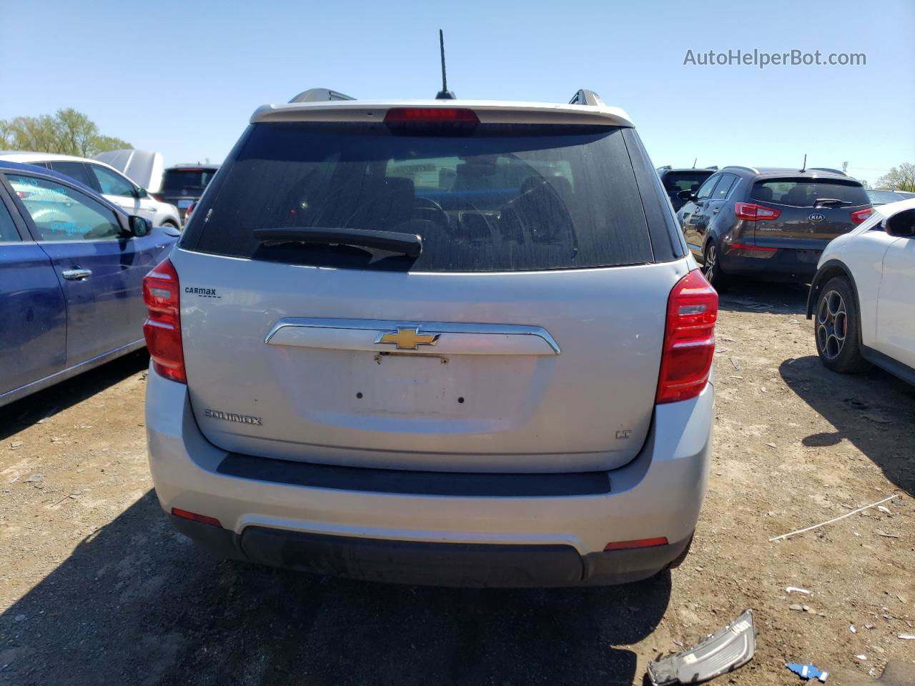 2017 Chevrolet Equinox Lt Silver vin: 2GNALCEK9H6230069