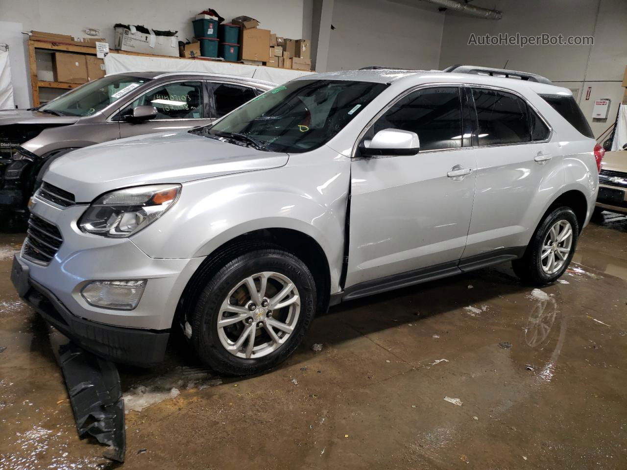 2017 Chevrolet Equinox Lt Silver vin: 2GNALCEK9H6277294