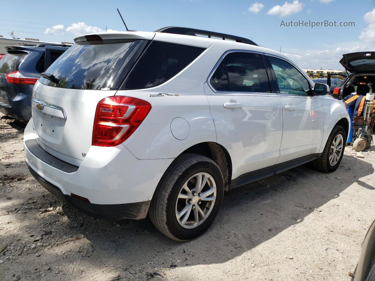 2017 Chevrolet Equinox Lt White vin: 2GNALCEK9H6292166