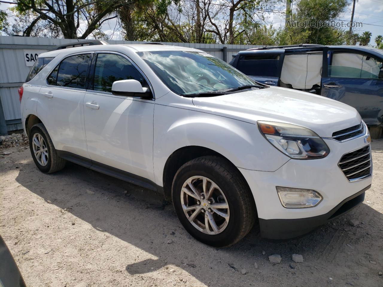 2017 Chevrolet Equinox Lt White vin: 2GNALCEK9H6292166