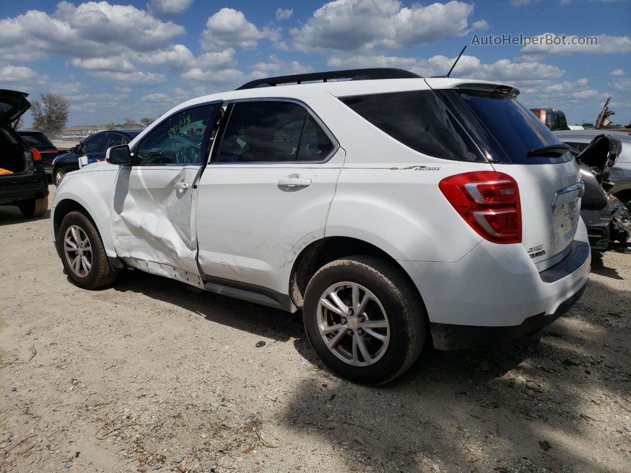 2017 Chevrolet Equinox Lt White vin: 2GNALCEK9H6292166