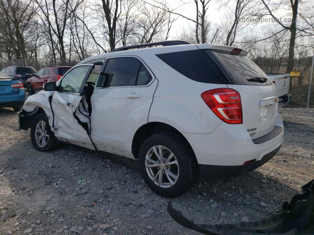 2017 Chevrolet Equinox Lt White vin: 2GNALCEK9H6310780