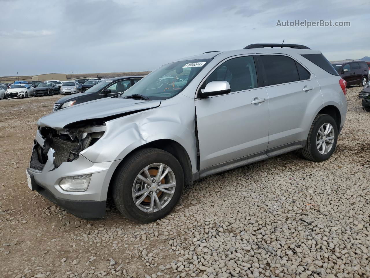 2017 Chevrolet Equinox Lt Silver vin: 2GNALCEK9H6328194