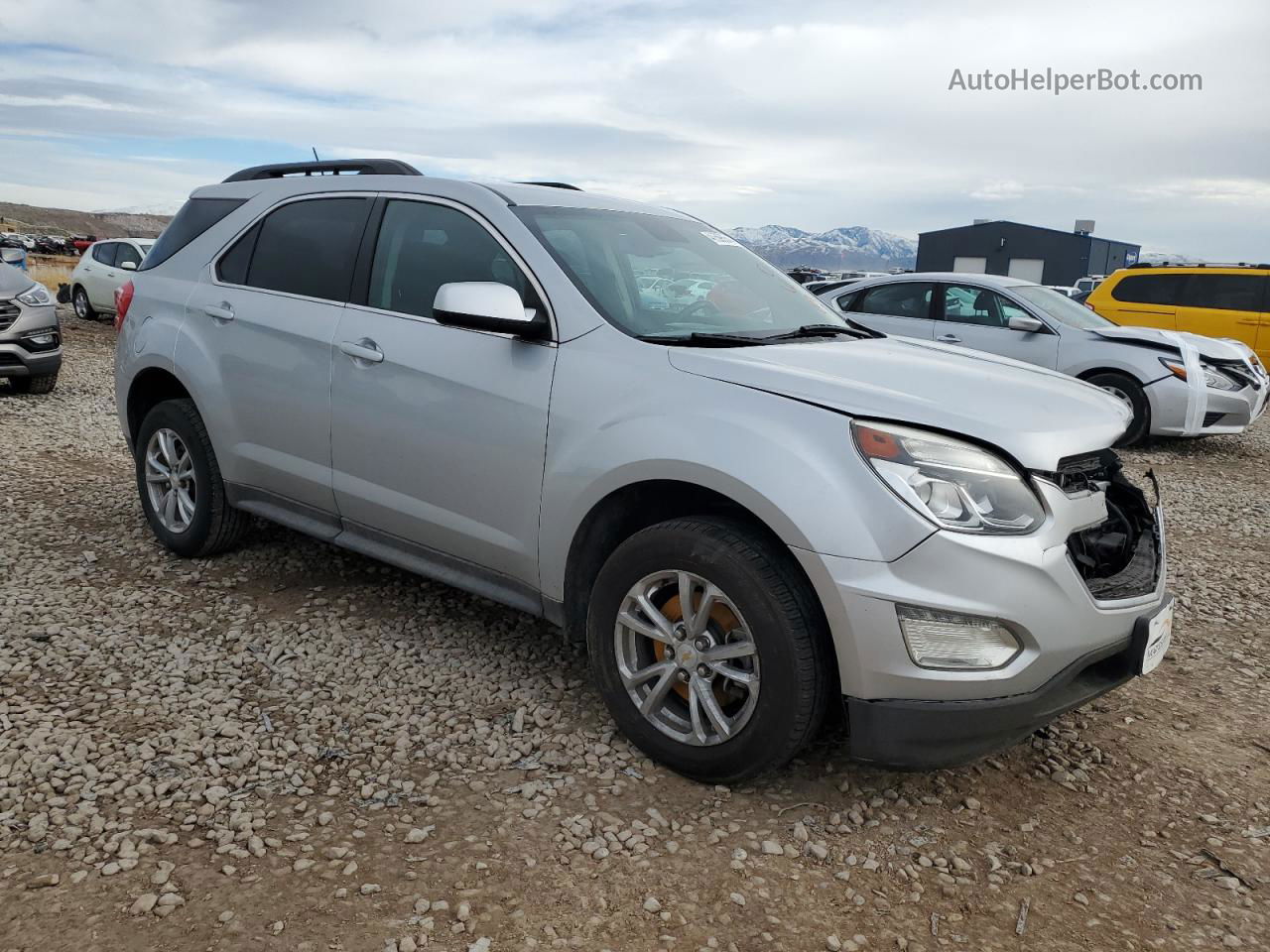 2017 Chevrolet Equinox Lt Silver vin: 2GNALCEK9H6328194