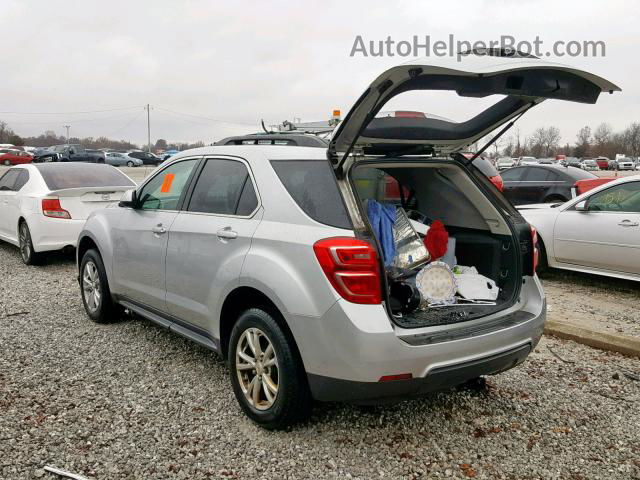 2016 Chevrolet Equinox Lt Silver vin: 2GNALCEKXG1142143