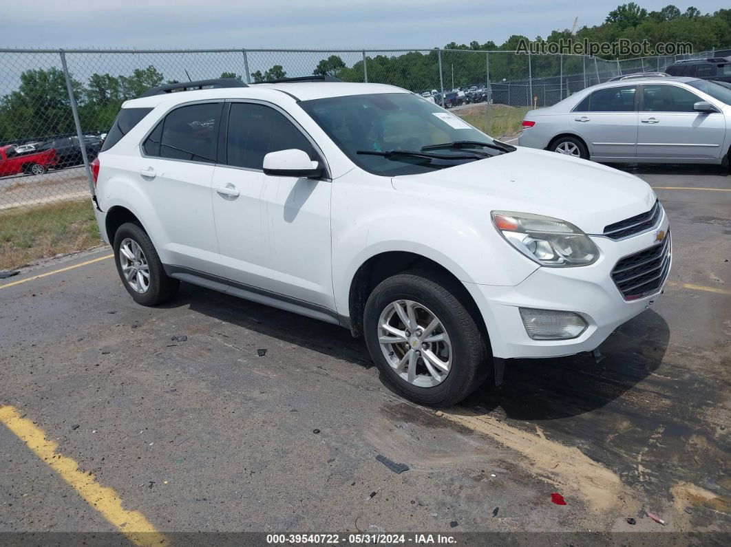 2016 Chevrolet Equinox Lt White vin: 2GNALCEKXG1178589