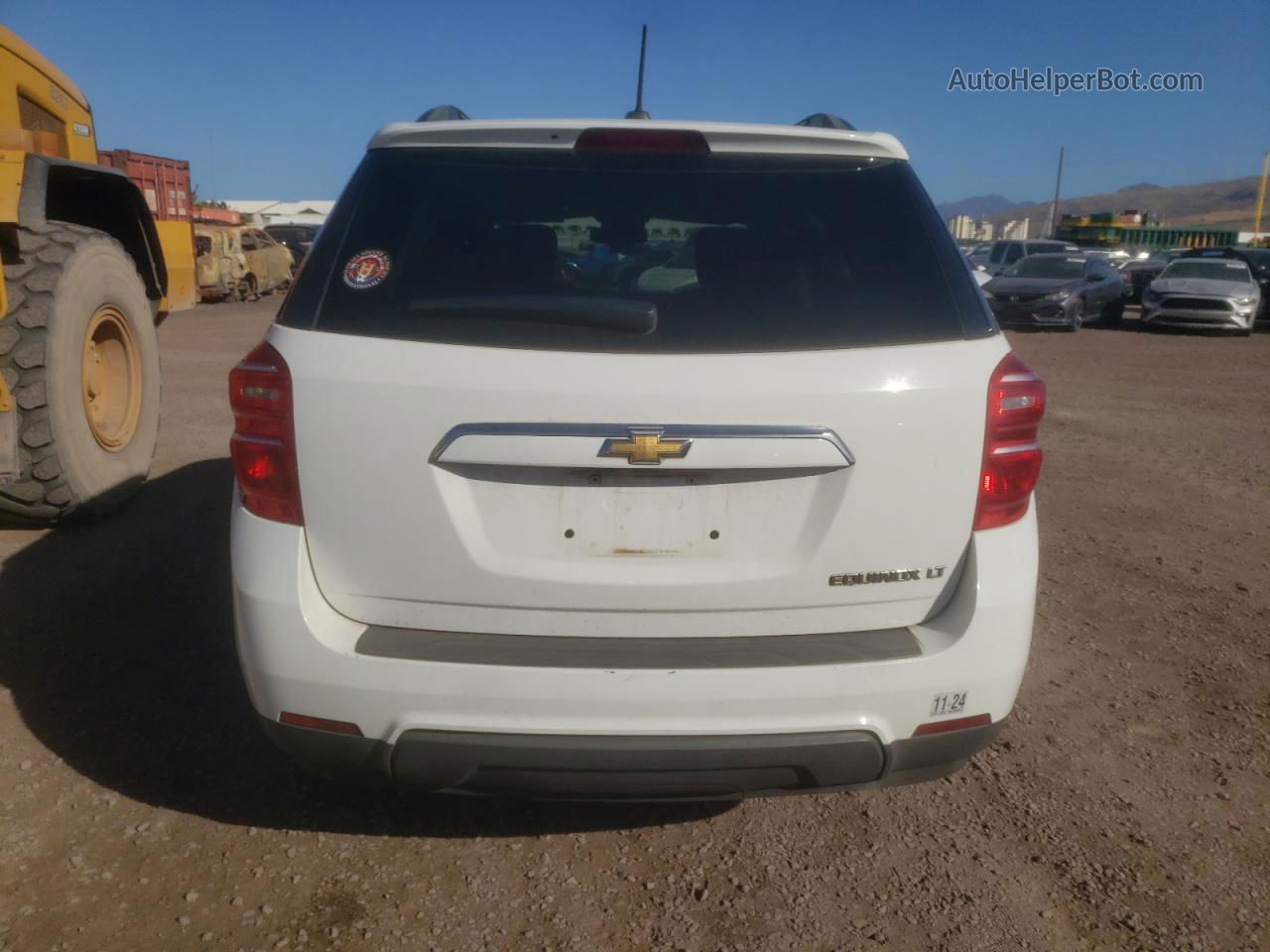 2016 Chevrolet Equinox Lt White vin: 2GNALCEKXG6301472