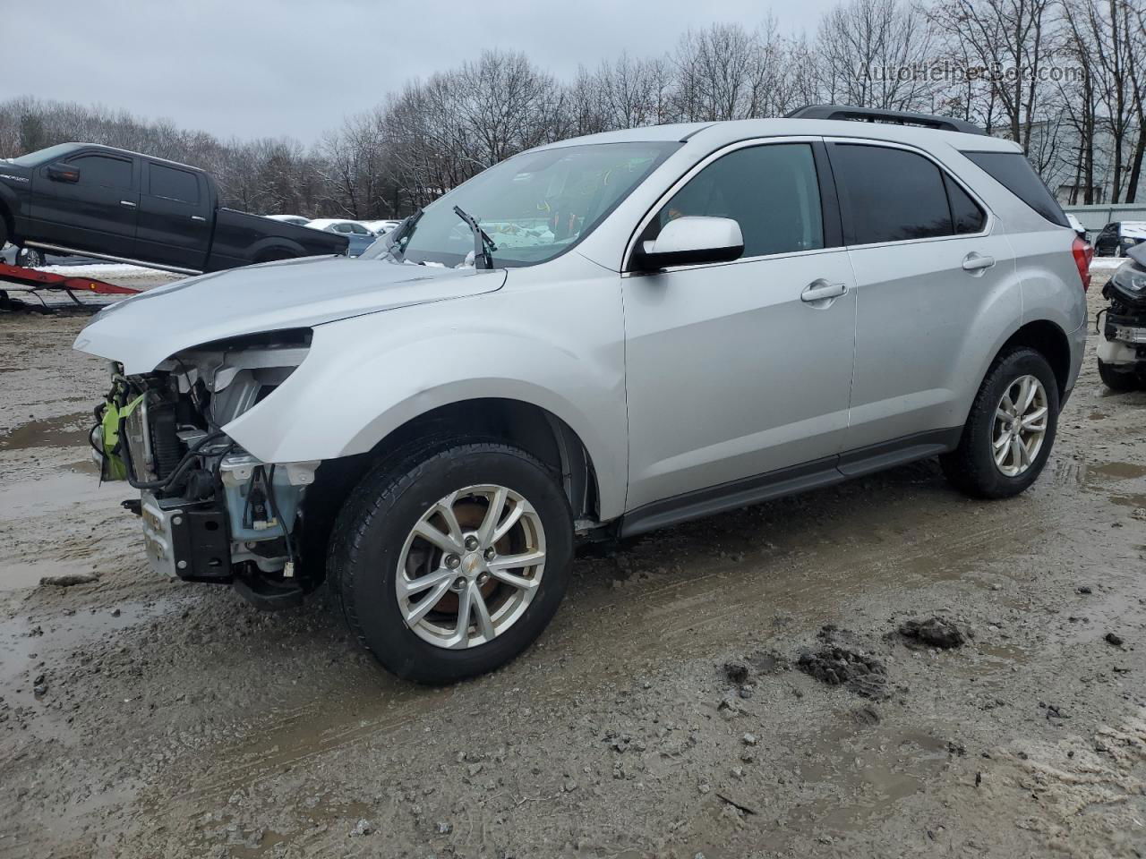 2017 Chevrolet Equinox Lt Silver vin: 2GNALCEKXH1507714