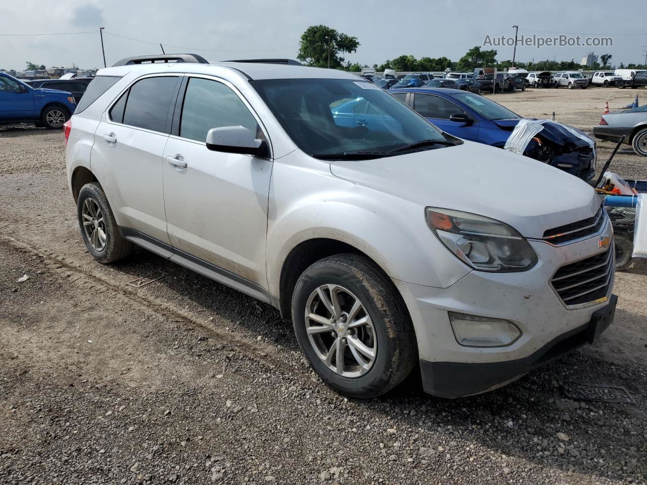 2017 Chevrolet Equinox Lt White vin: 2GNALCEKXH1542785