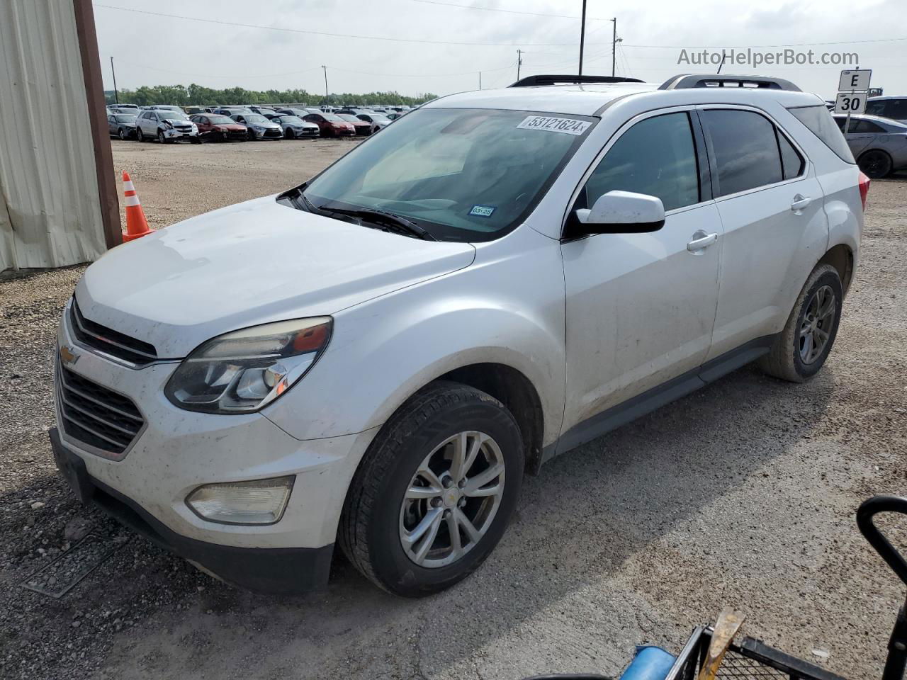 2017 Chevrolet Equinox Lt White vin: 2GNALCEKXH1542785