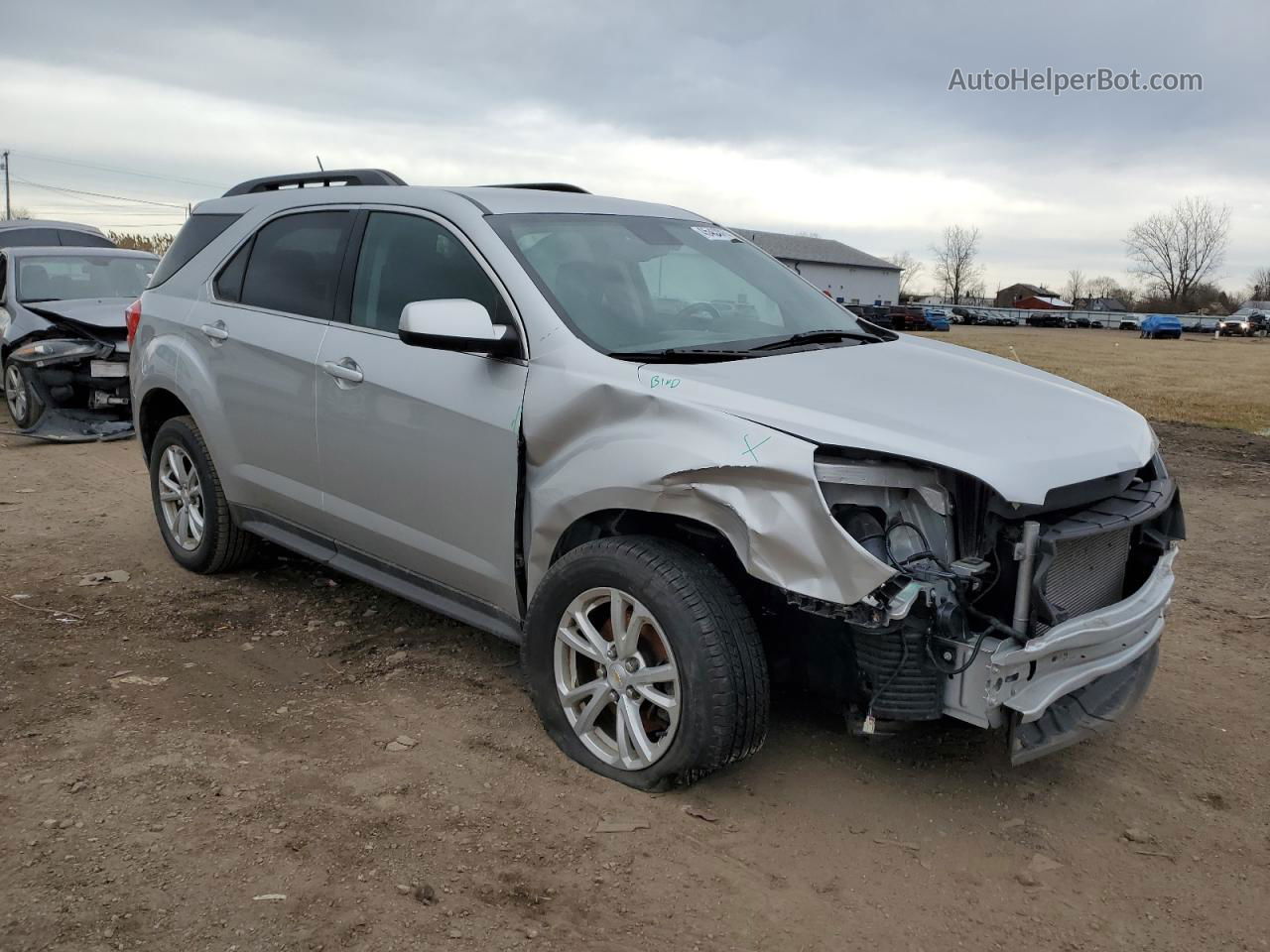 2017 Chevrolet Equinox Lt Silver vin: 2GNALCEKXH1560901