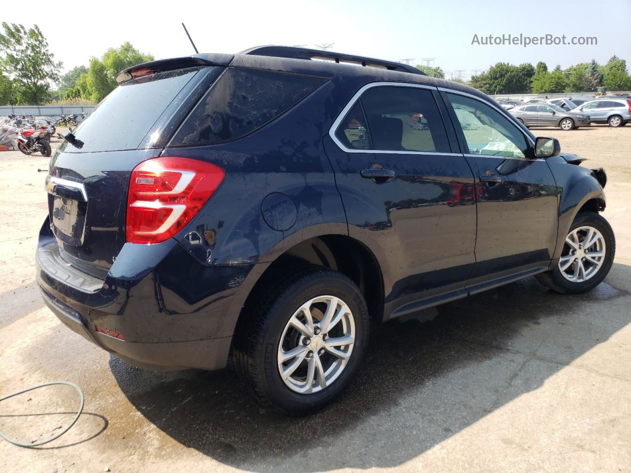 2017 Chevrolet Equinox Lt Синий vin: 2GNALCEKXH1606999