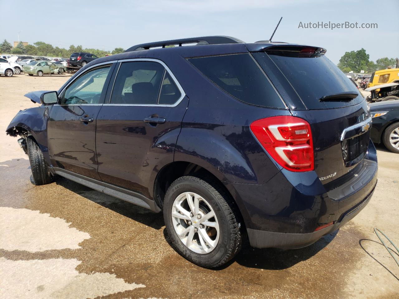 2017 Chevrolet Equinox Lt Синий vin: 2GNALCEKXH1606999