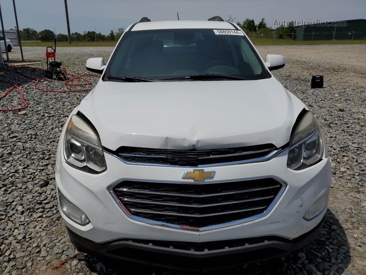 2017 Chevrolet Equinox Lt White vin: 2GNALCEKXH1613368