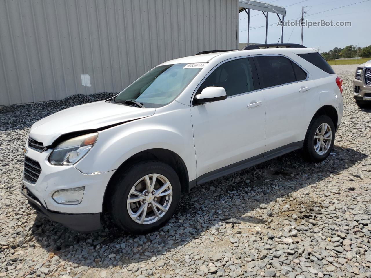 2017 Chevrolet Equinox Lt White vin: 2GNALCEKXH1613368