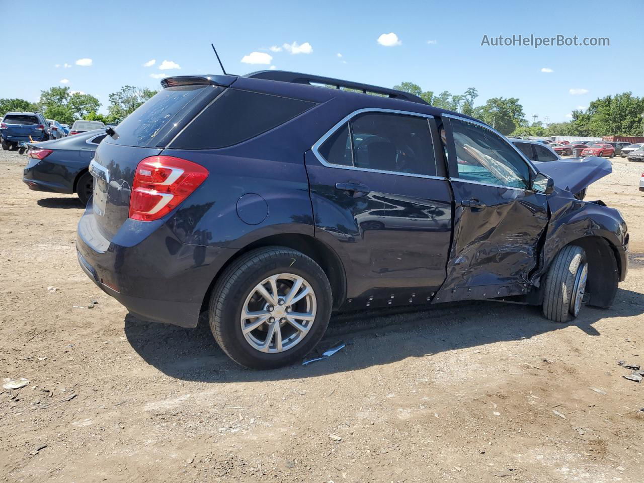 2017 Chevrolet Equinox Lt Blue vin: 2GNALCEKXH1618179