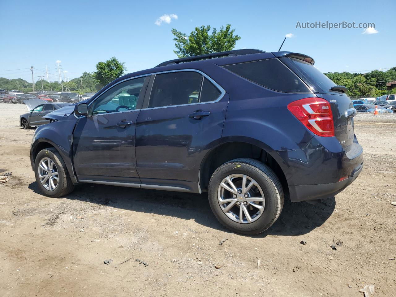 2017 Chevrolet Equinox Lt Blue vin: 2GNALCEKXH1618179