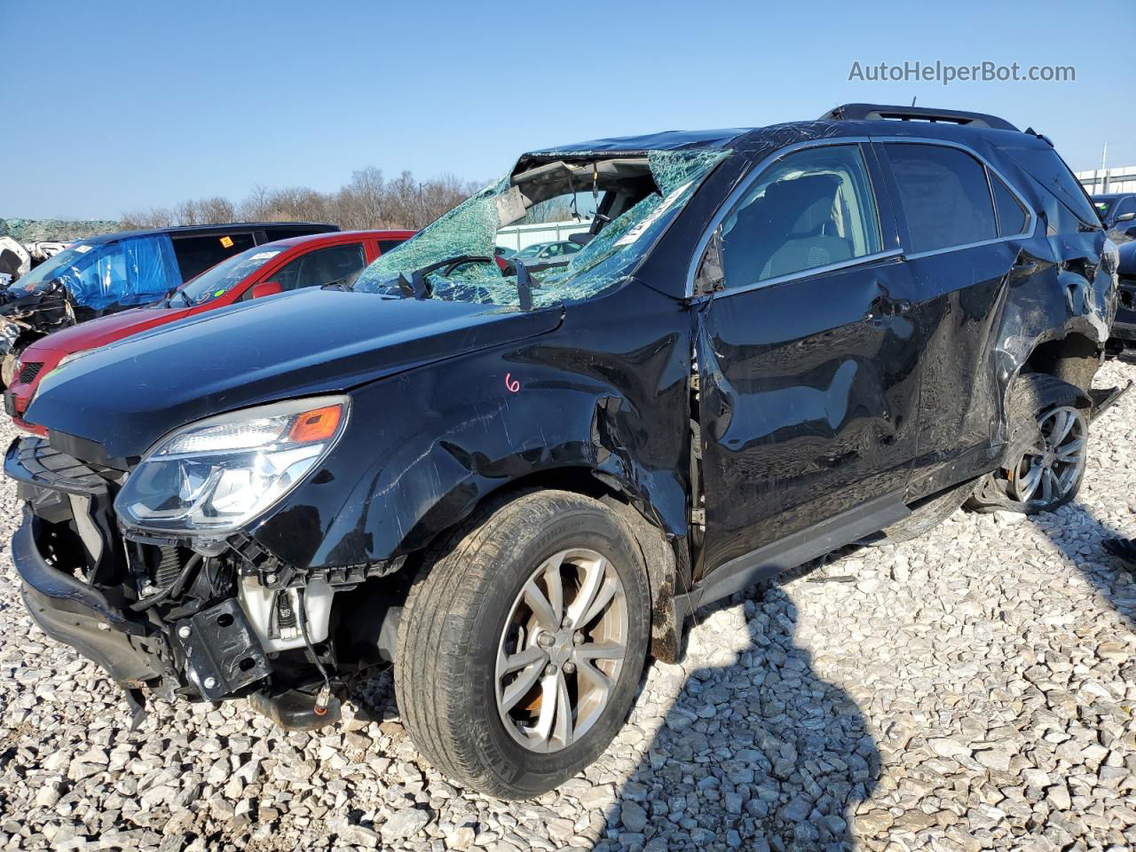 2017 Chevrolet Equinox Lt Черный vin: 2GNALCEKXH6151042