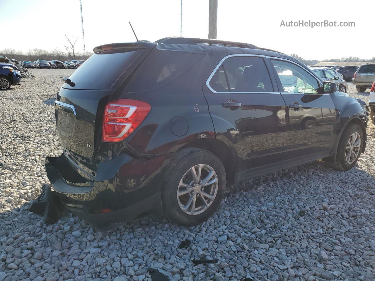 2017 Chevrolet Equinox Lt Черный vin: 2GNALCEKXH6151042