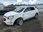 2017 Chevrolet Equinox Lt White vin: 2GNALCEKXH6222885