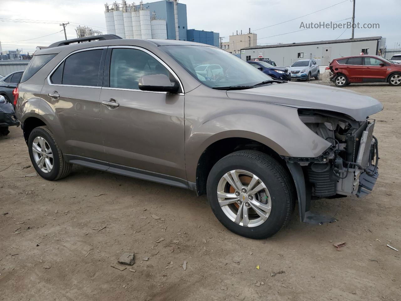 2012 Chevrolet Equinox Lt Желто-коричневый vin: 2GNALDEK0C6278560