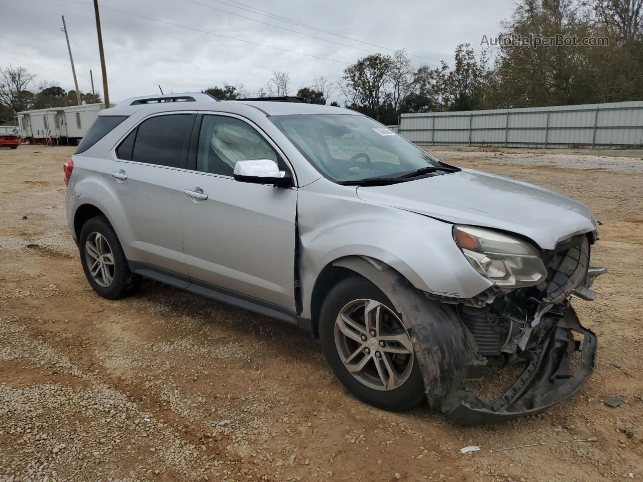 2016 Chevrolet Equinox Ltz Silver vin: 2GNALDEK0G1113031