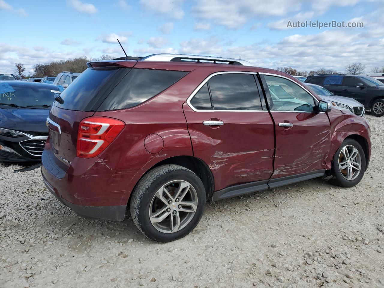 2016 Chevrolet Equinox Ltz Red vin: 2GNALDEK0G6157145